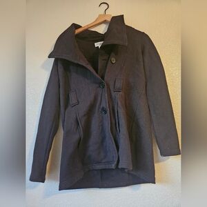 motherhood maternity black coat, small